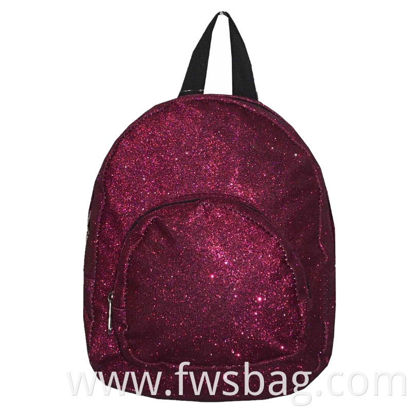 Custom New Fashion Team Logo Traveling Sparkle Sequin Glitter Mini Cheerleading Backpack For Girls